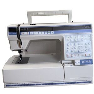 Vintage husqvarna Viking 1070 Sewing Machine With Attachments Mint!